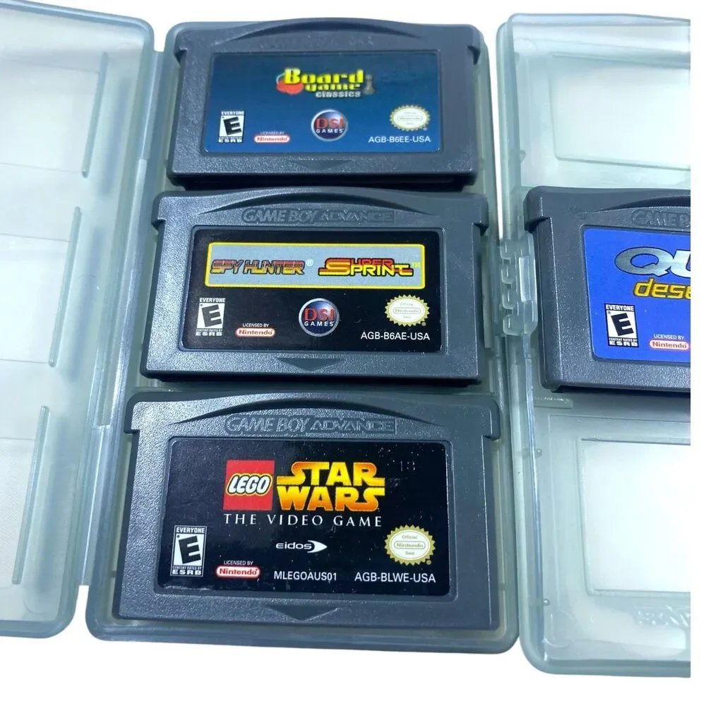 Nintendo Game Boy Advance GBA Game Lot 7 Star Wars LEGO Board Game Sprint Quad